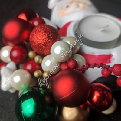 Mikołaj świecznik z bliska warsztaty kreatywne łódź