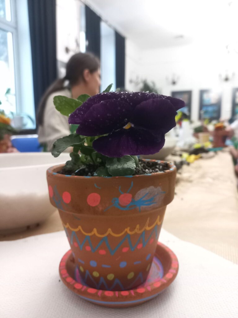 warsztaty na dzień ziemi - sadzenioczki ozdabianie doniczek