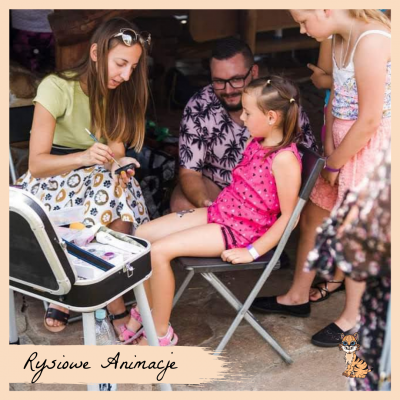 stanowisko face painting na pikniku animator na imprezy dla dzieci Tomaszów mazowiecki