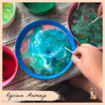 warsztaty dla dzieci w eksperymenty łódź _mieszaniem cieczy