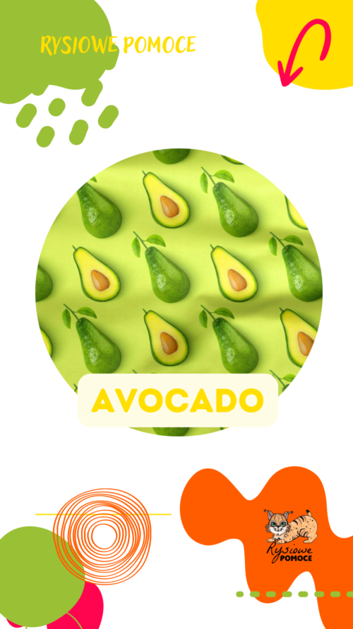 wzór avocado fartuszek produkt dla animatorów łódź