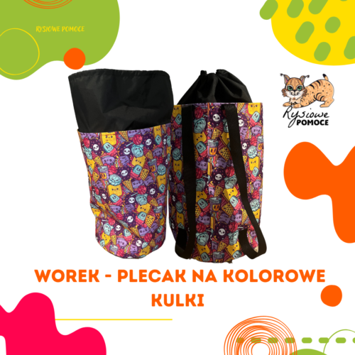 worek plecak na kulki produkty dla animatorów Łódź