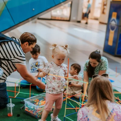 strefa klocków indor na event w galerii handlowej